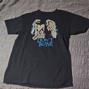 Black Graphic Doctor Who Weeping ANGEL T-Shirt